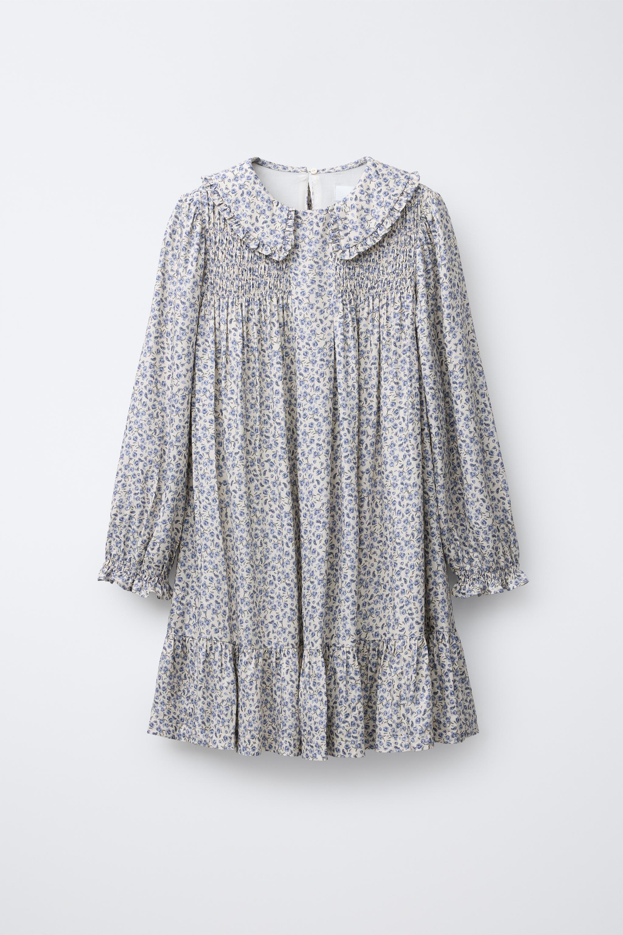 RUFFLED FLORAL DRESS